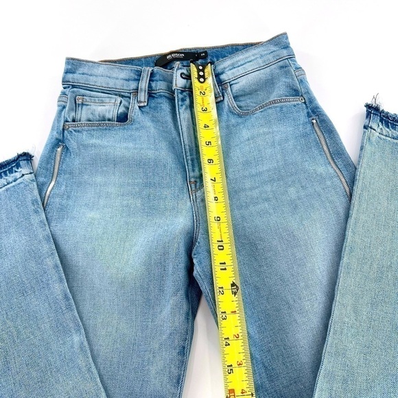 Hudson Holly High Waist Side Zipper Straight Leg Jeans size 25 - Picture 9 of 17